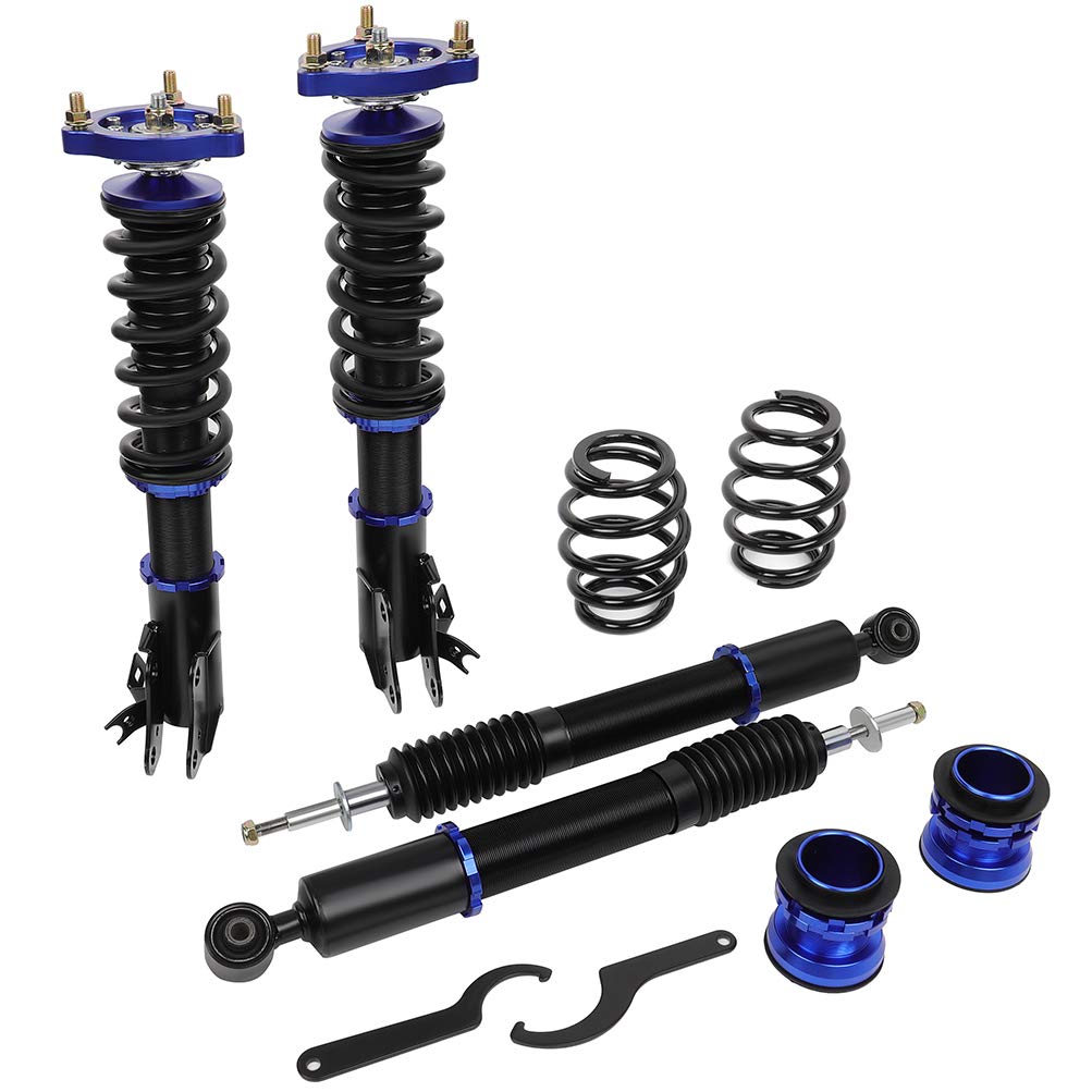 Adjustable Height Coilover Suspension Kit - Full Set of Coil Spring Shocks & Struts for 2006-2011 Honda Civic (Blue) | Perfect for Performance Tuning, Street Racing & Smooth Ride Upgrades