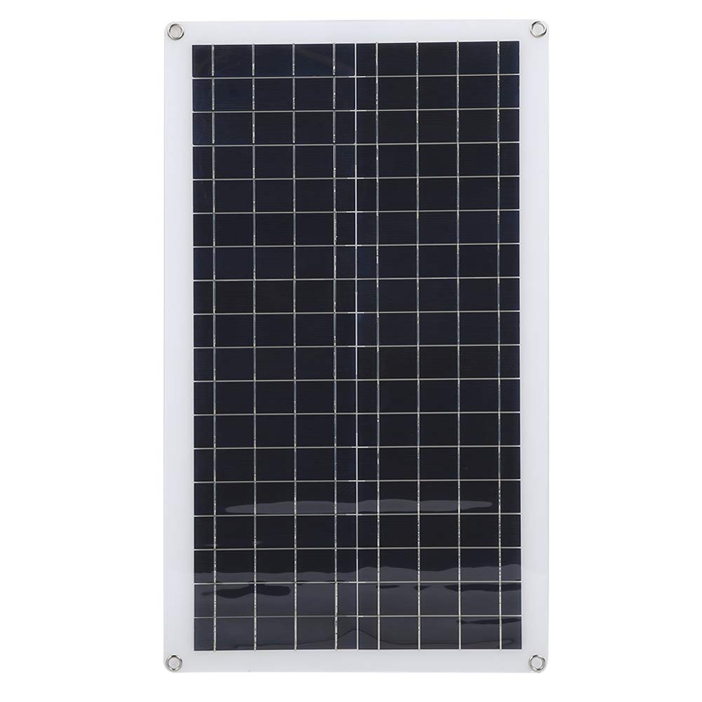 40W Ultra Thin Polycrystalline Solar Panel with USB Port - Portable Solar Charger for Phones, MP3 Players & Outdoor Activities - Perfect for Camping, Hiking & Emergency Power (Elderly Care Friendly)
