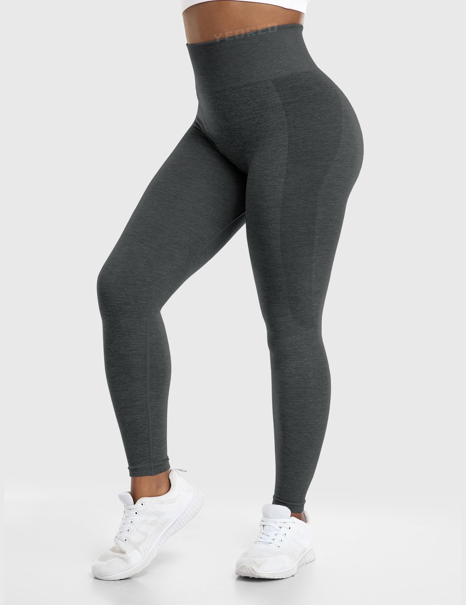 YEOREO Women's Seamless Scrunch Butt Lifting Leggings - High Waisted Gym Workout Yoga Pants for Running, Fitness & Everyday Wear