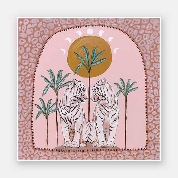 Days On End Pink Unframed Art Print - Vibrant Wall Decor for Living Room, Bedroom & Office - Perfect for Home & Office Aesthetics