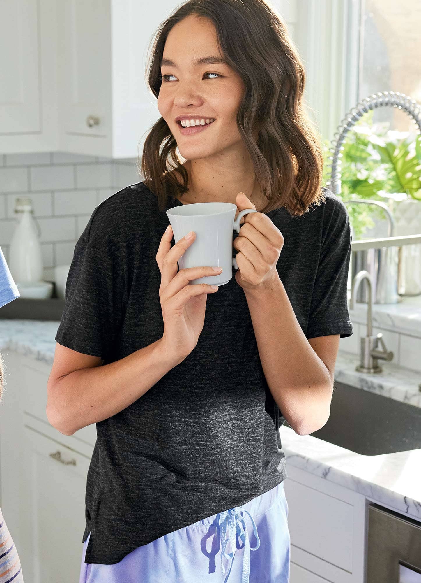 Jockey Women's Sleepwear Soft Essentials Short Sleeve Tee - Comfortable Cotton Pajama Top for Nightwear & Lounge Wear - Perfect for Relaxing at Home, Sleeping, and Vacation Comfort