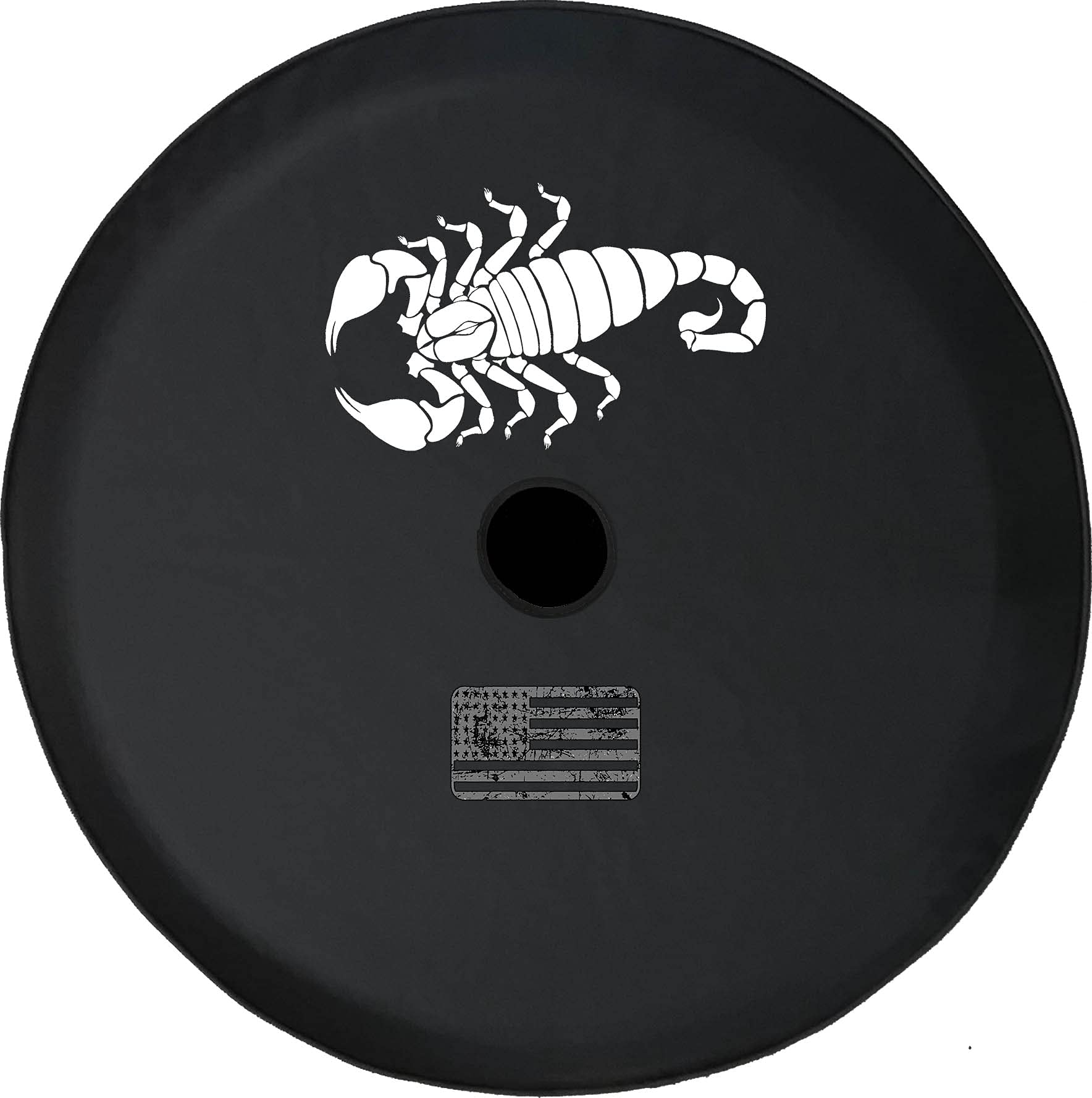 JL Spare Tire Cover - Scorpion Desert Predator Design Wheel Cover for SUV, Trailer & RV Accessories | Fits Most Vehicles with Backup Camera Hole | Perfect for Off-Road Adventures & Camping Trips