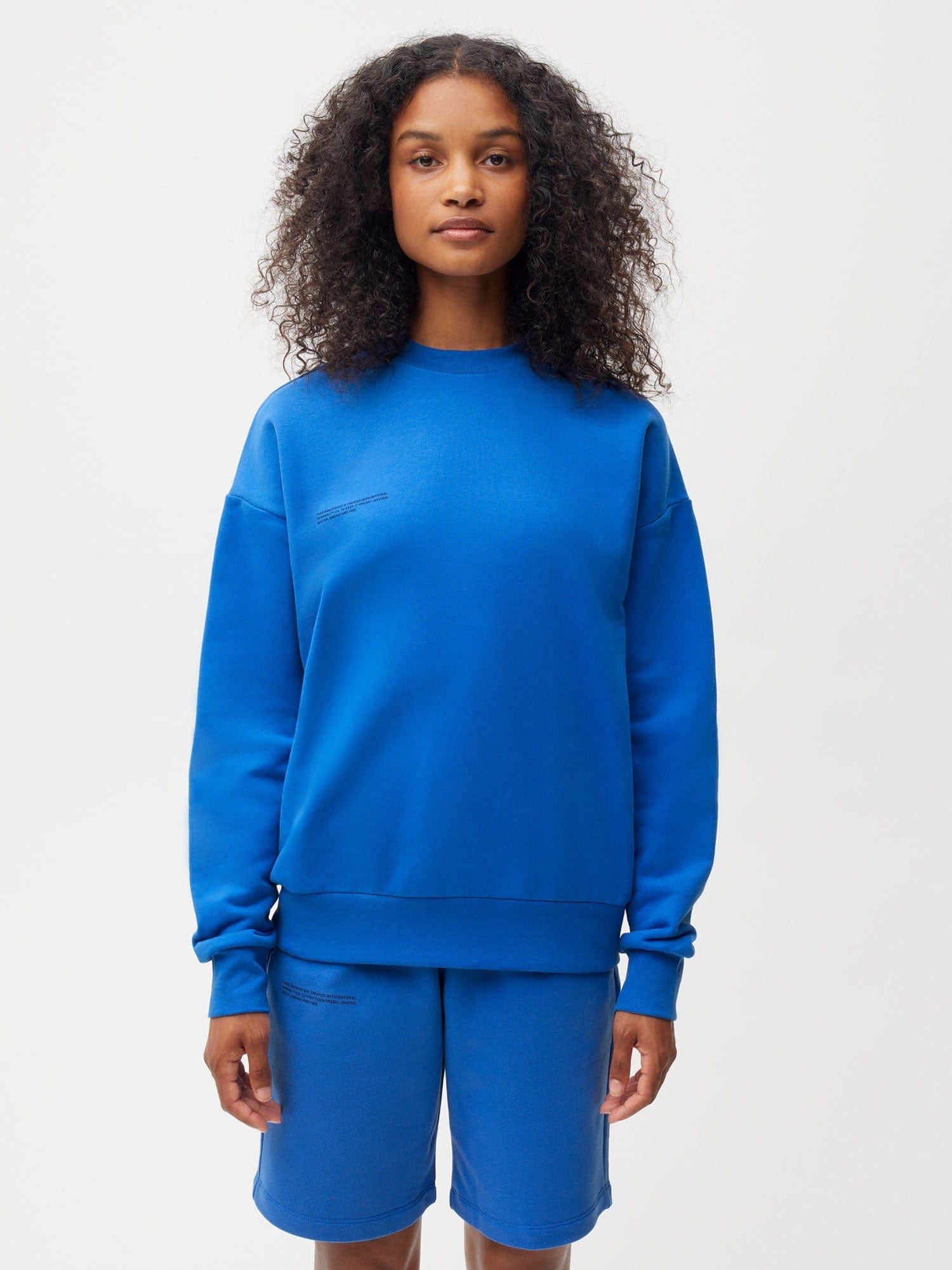 Women's 365 Midweight Fleece Sweatshirt - Soft Comfort Pullover Hoodie in Cobalt Blue | Casual Wear, Lounge, Gym & Outdoor Activities