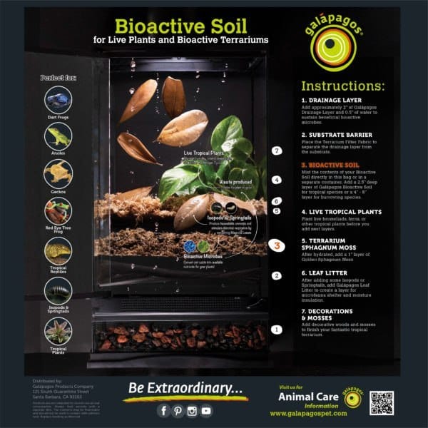Premium Galápagos Substrate Barrier - 18in x 36in Reptile Tank Liner | Ideal for Terrariums, Vivariums & Reptile Enclosures | Prevents Substrate Mixing & Easy Cleaning