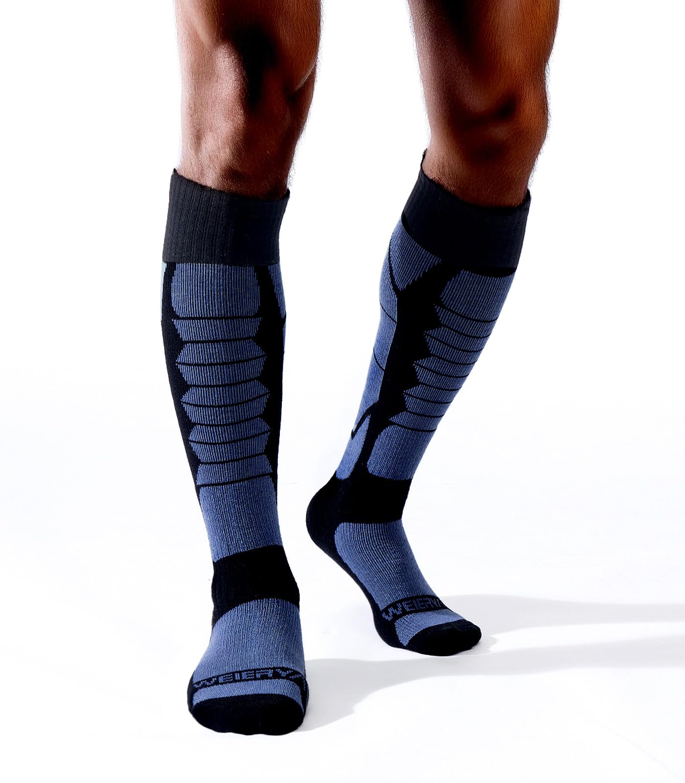 Premium Merino Wool Ski Socks for Men & Women - Thermal Over-the-Calf Winter Socks for Skiing, Snowboarding & Cold Weather Outdoor Activities - Warm & Breathable Hiking Socks for Snow Sports & Winter Adventures