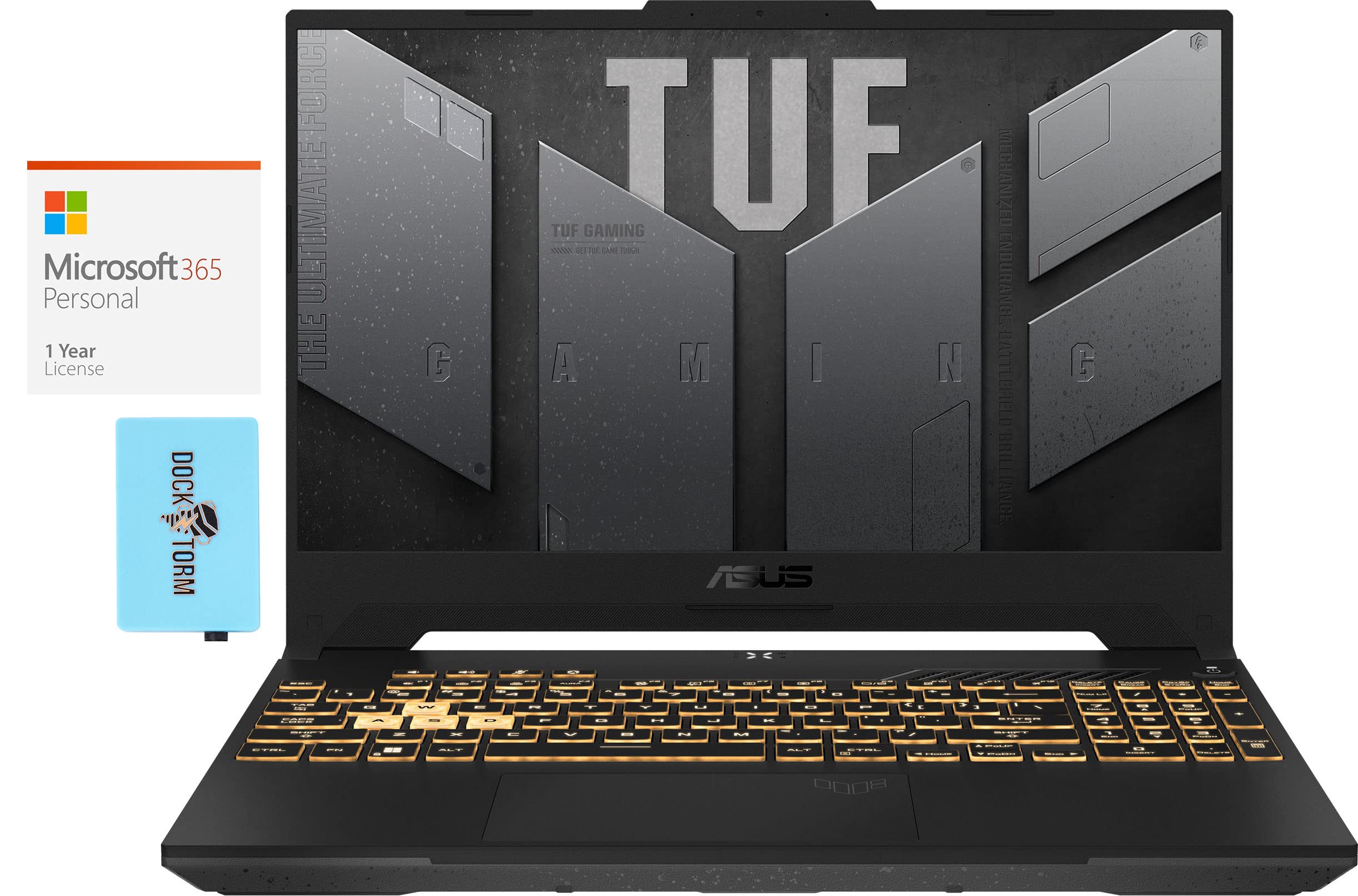 ASUS TUF F15 Gaming Laptop - Intel i7-12700H 14-Core, 64GB DDR5 RAM, 8TB SSD (2x4TB RAID 0), RTX 3060, 15.6