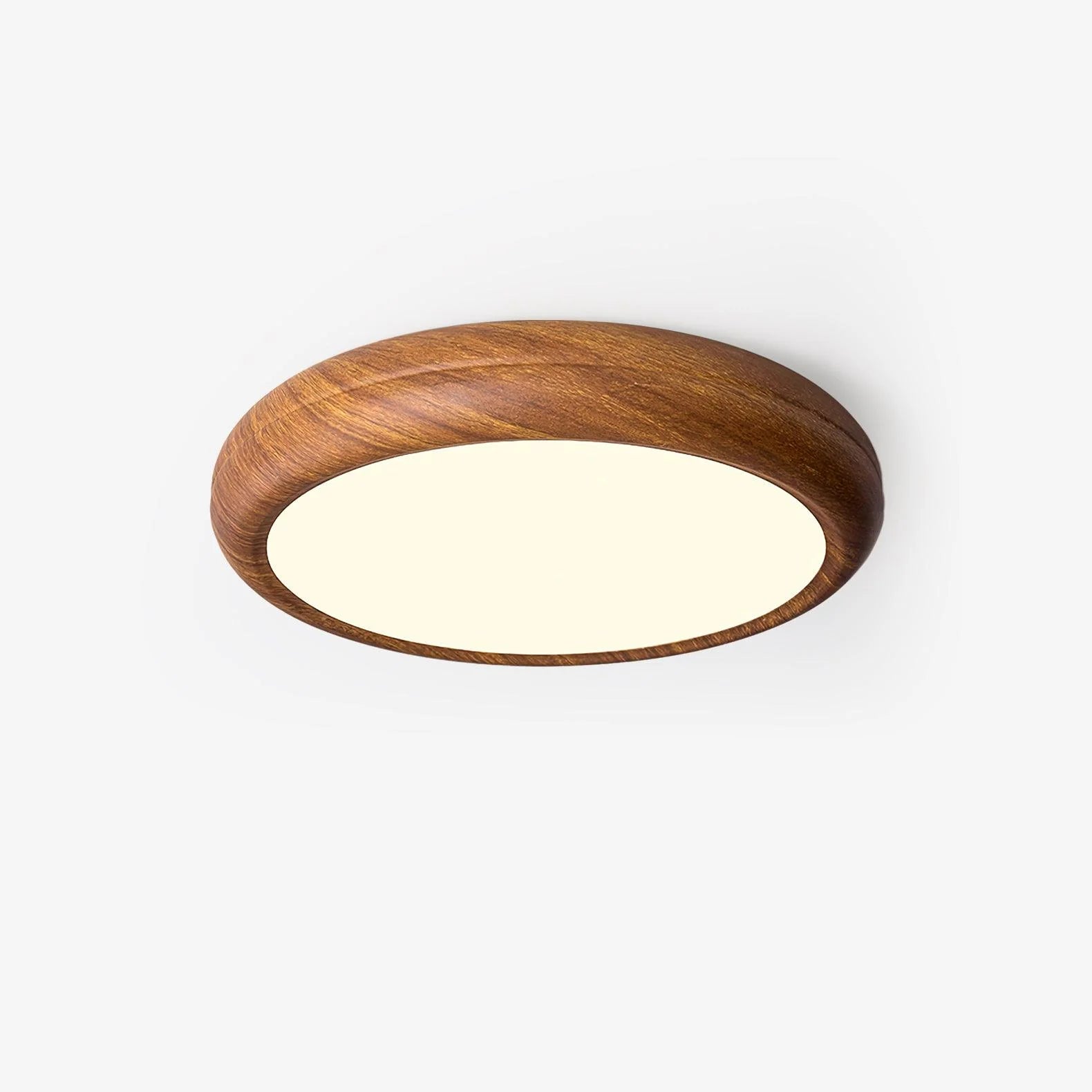 Wood Grain Round Ceiling Lamp - Modern Farmhouse Pendant Light with Natural Wood Finish - Perfect for Living Room, Bedroom, or Dining Room Lighting