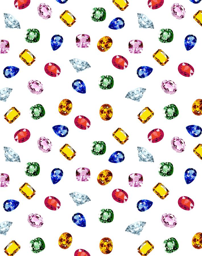 Nathan Turner 'Five Karat' White Wallpaper - Premium Peel & Stick Wallpaper for Living Room, Bedroom, and Home Decor