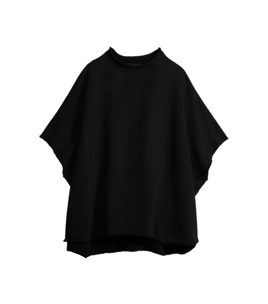 Women's 3/4 Batwing Sleeve Pullover Sweatshirt - Oversized Funnel Neck Capelet Top for Casual Wear & Workout | Comfortable Loungewear for Yoga, Running & Everyday Fashion