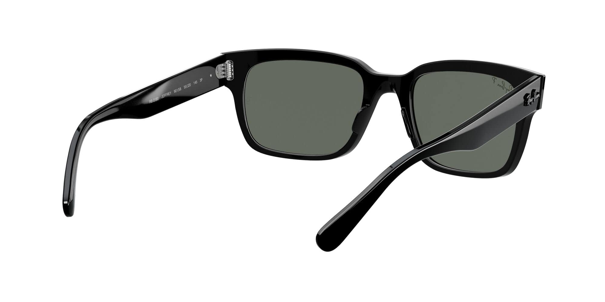 Ray-Ban RB2190 Jeffrey Square Sunglasses for Men – Classic Polarized UV Protection Aviator Style – Perfect for Driving, Travel & Outdoor Activities