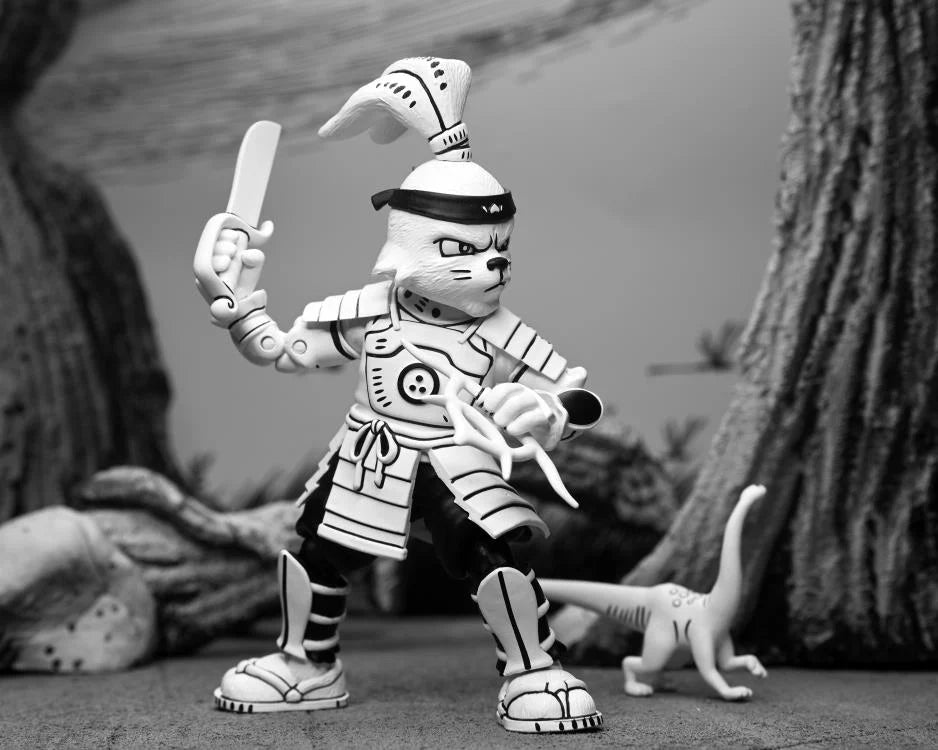 Usagi Yojimbo Samurai Action Figure - Black & White Collectible Toy for Anime Fans & Comic Book Lovers | Perfect for Display, Gifts & Cosplay Accessories