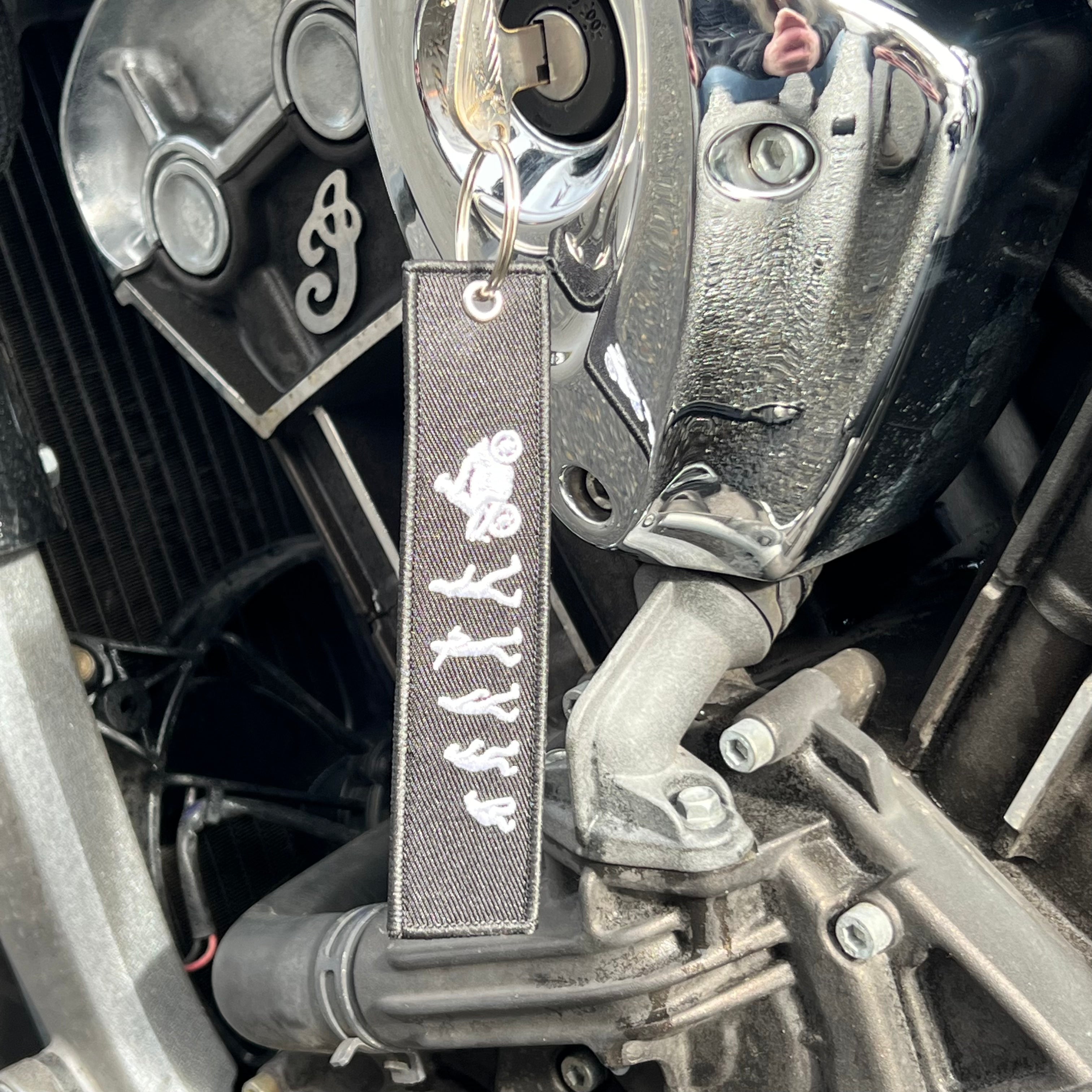 Premium Motorcycle Keychain - Durable & Stylish Key Ring for Bikers - Perfect for Motorcycle Enthusiasts & Riders - Great Gift for Harley, Honda, Yamaha Owners