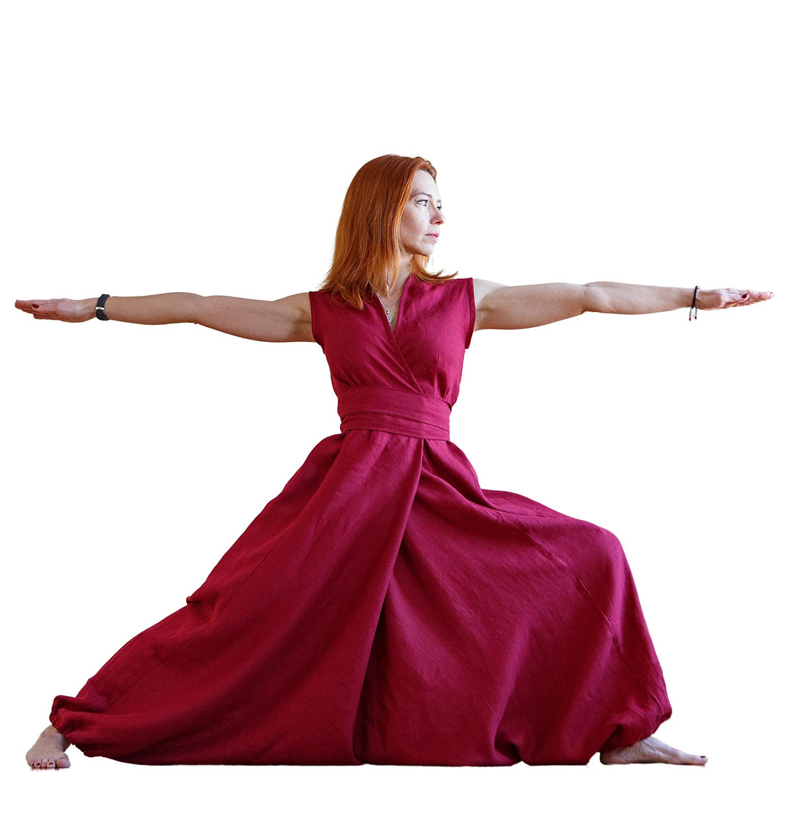 Women's Linen Harem Jumpsuit - 37 Colors | Petite & Plus Size | Custom Made to Measure | Perfect for Yoga, Beach & Boho Fashion