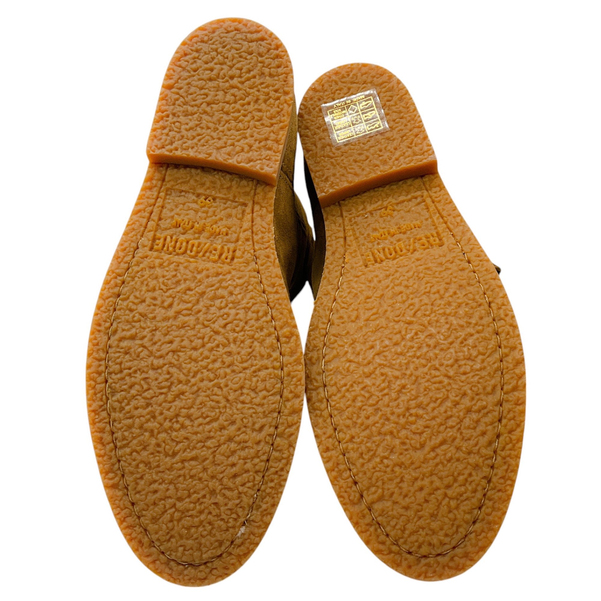 Re/Done Tan Suede Pull On Boots for Women - Comfortable Slip-On Ankle Booties for Fall & Winter - Perfect for Casual Outfits, Office Wear and Date Nights