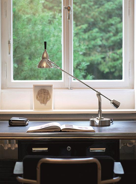 TECNOLUMEN EB 28 Table Lamp by Eduard Wilfred Buquet - Modern Bauhaus Style Desk Light for Living Room, Bedroom & Office Decor