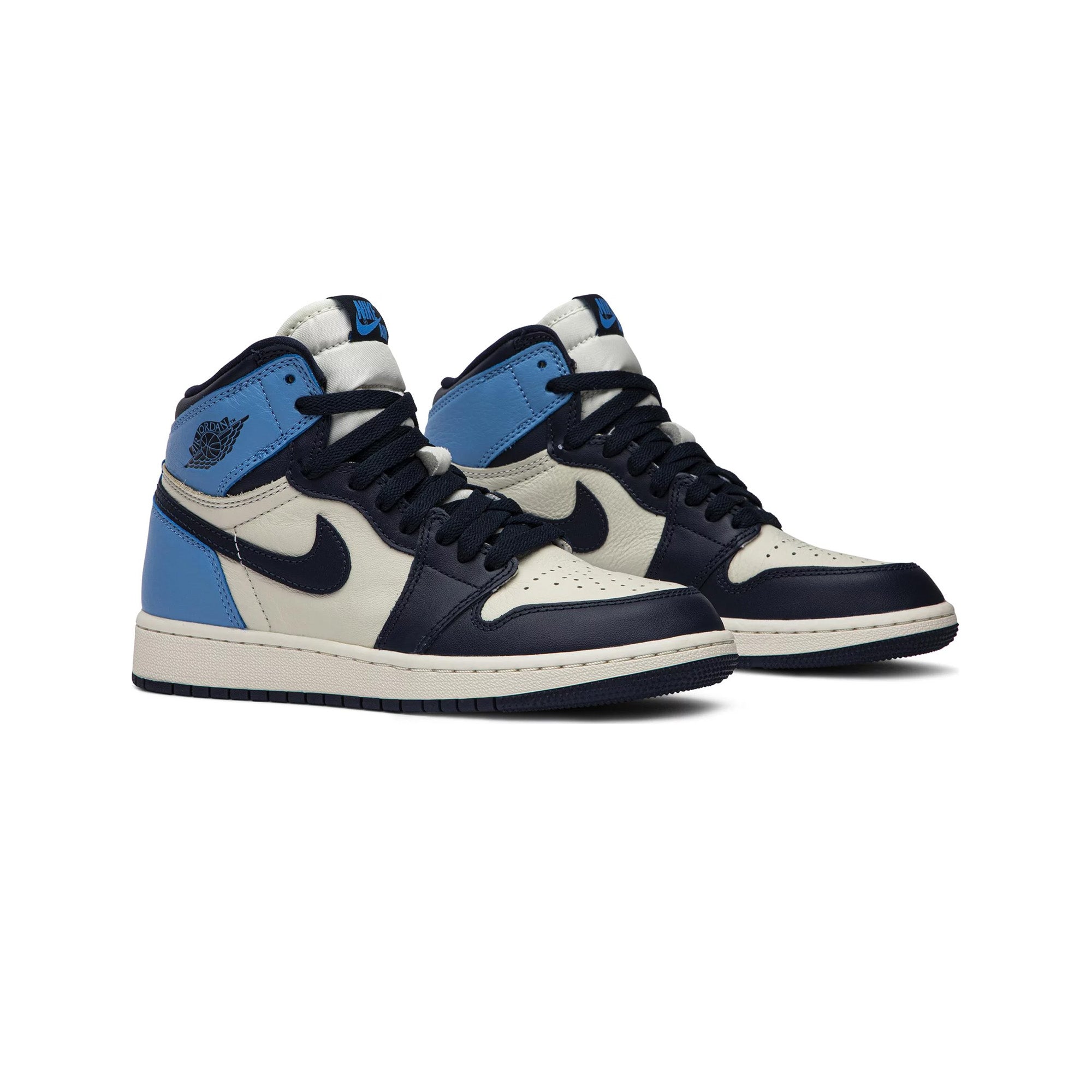 Air Jordan 1 Retro High 'Obsidian' GS Sneakers (2019 Release) - Classic Basketball Shoes for Women & Girls - Perfect for Streetwear, Casual Outfits & Sneaker Collectors