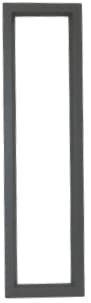 Commercial Steel Door Frame 8x32 Inches - Heavy Duty Grey Metal Frame (Glass Not Included) - Perfect for Office, Retail & Warehouse Entrances