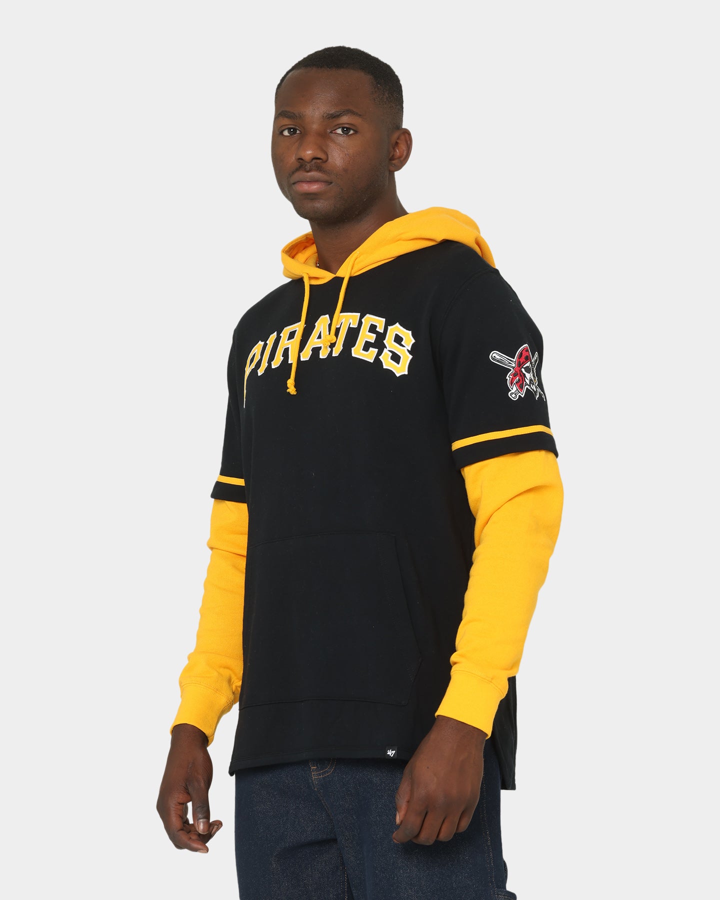 47 Brand Pittsburgh Pirates MLB Shortstop Hoodie - Jet Black - Men's Baseball Fan Apparel for Game Day & Casual Wear