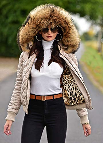 Beige Down Parka