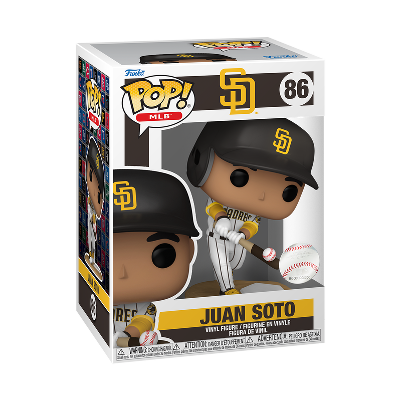 Juan Soto Funko Pop MLB 86 Collectible Figure with Protector Case - Perfect for Baseball Fans, Collectors, and Home Office Display