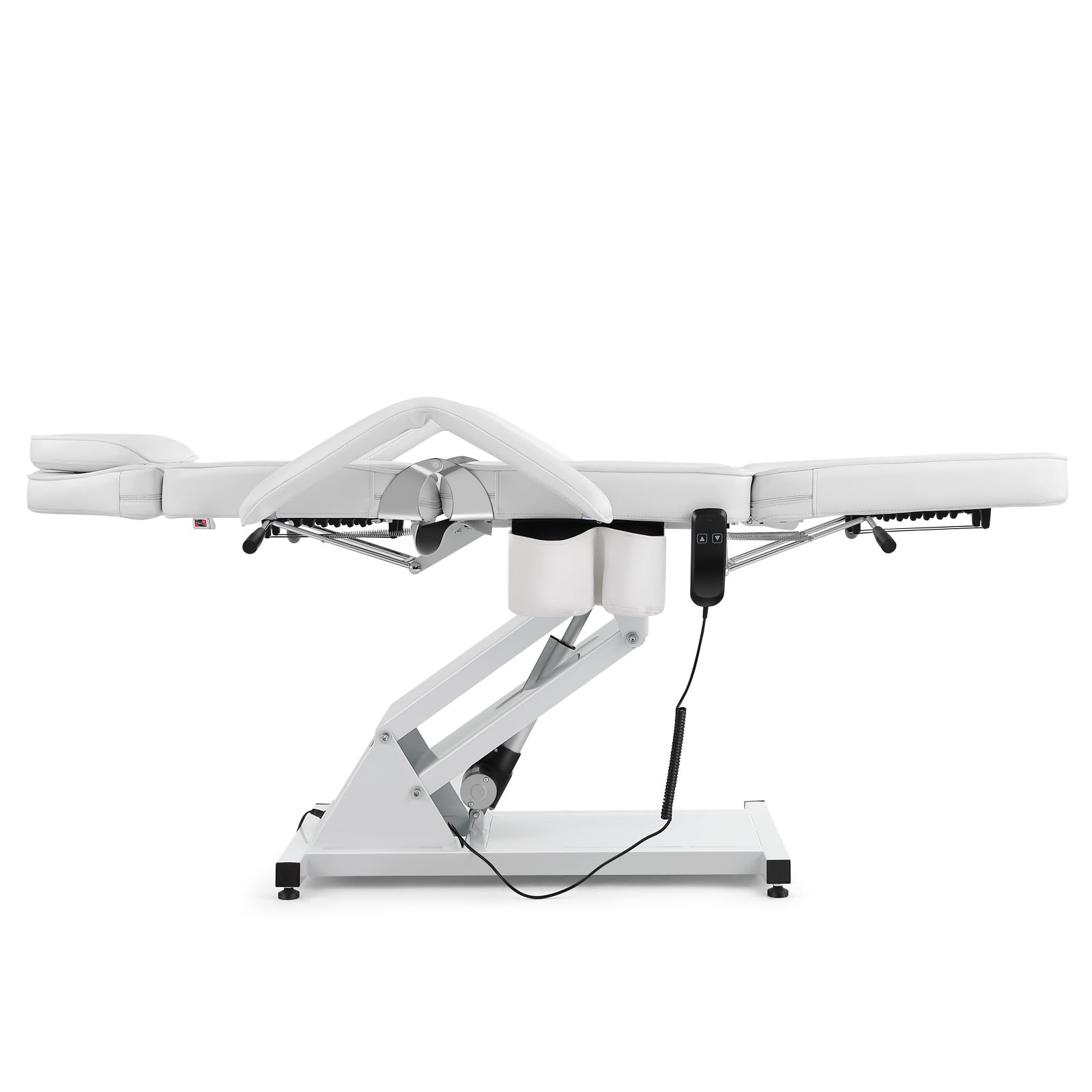 Electric Adjustable Massage Table - Professional Salon Facial Bed & Lash Extension Chair with Height Control - Perfect for Spa, Massage Therapy & Eyelash Extensions (White)
