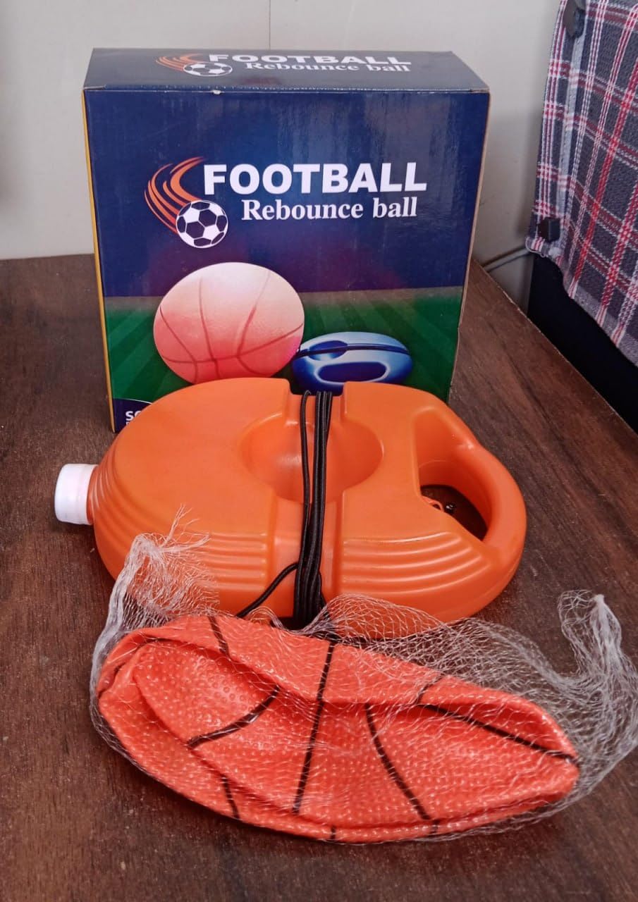 Football Rebound Ball with String - Adjustable Soccer Training Equipment for Kids & Adults | Perfect for Solo Practice, Backyard Drills & Skill Development (1 Set)