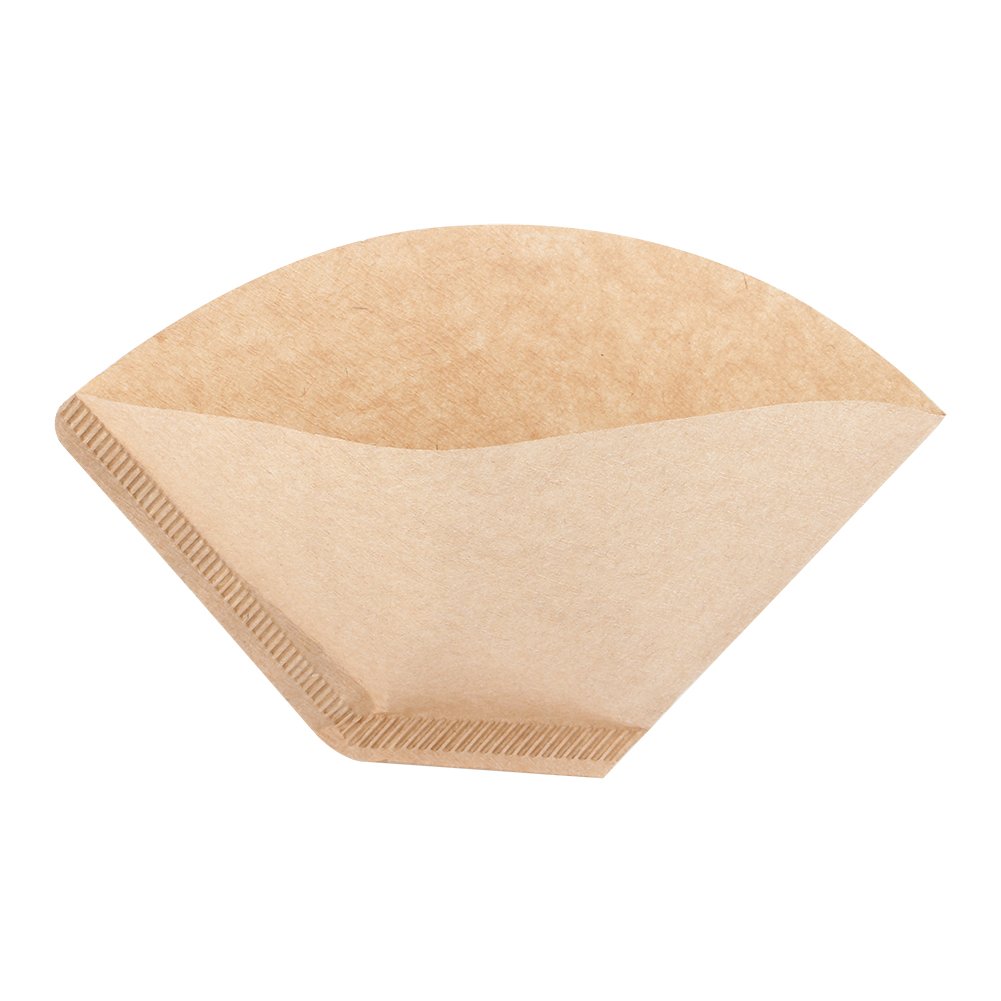 200Pcs Unbleached Coffee Filter Papers - Natural Brown Cone Filters for Drip Coffee Makers, Espresso Machines & Pour Over Brewing | Perfect for Home, Office & Camping Use