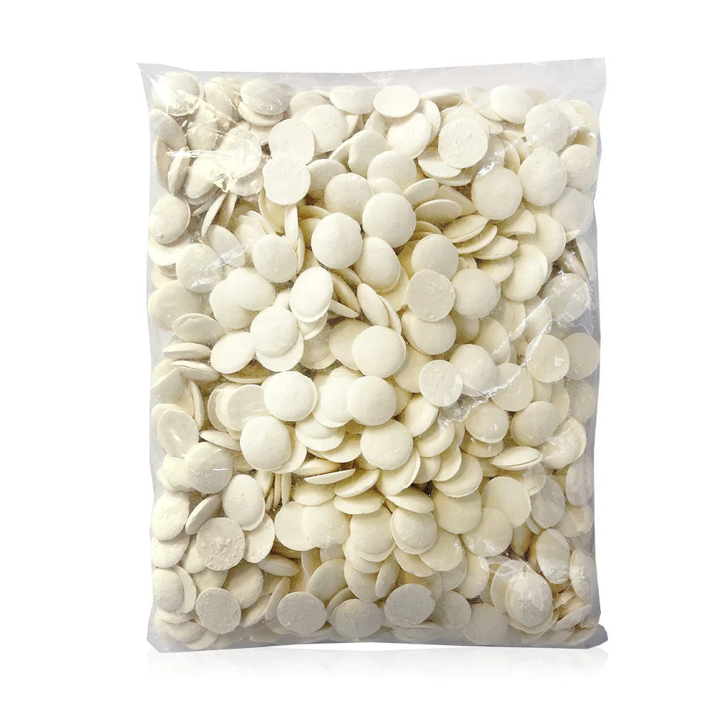 Guittard A'Peels Vanilla Chocolate Coating 25lb Bulk Case - Perfect for Baking, Candy Making & Professional Dessert Decorations