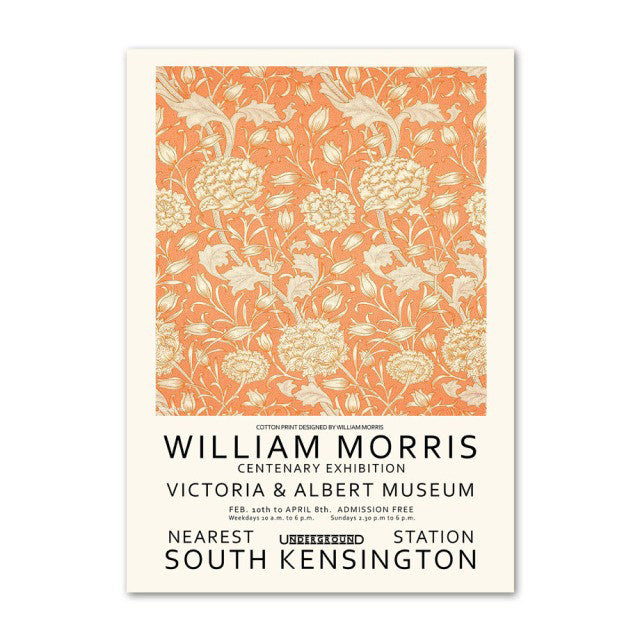 Vibrant Orange Red Floral Art Canvas Posters - Modern Wall Decor for Living Room, Bedroom & Office - Perfect for Home & Office Decoration