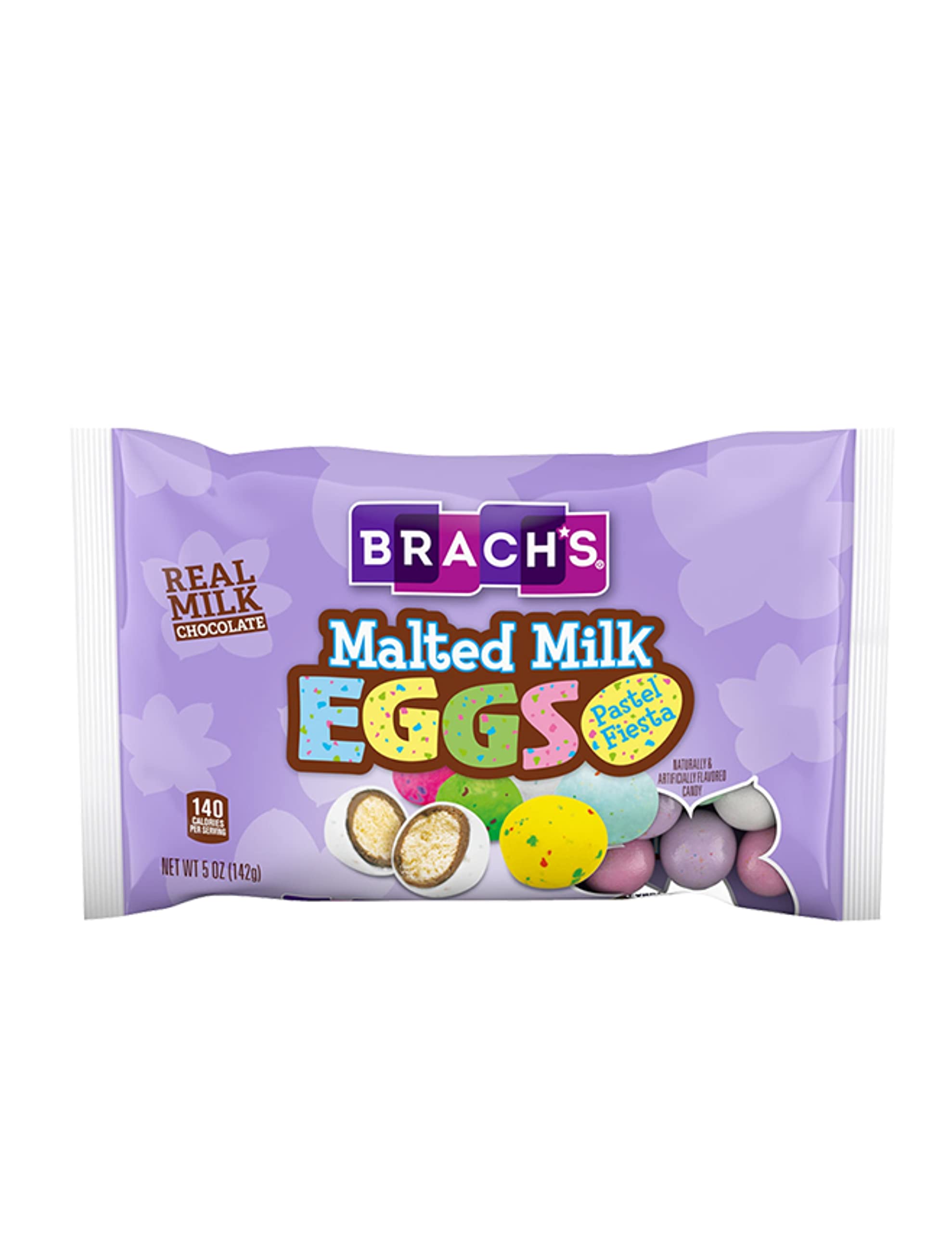Brach's Easter Candy - Milk Chocolate Eggs Pastel Colors, Malted Milk Chocolate, 5 oz Bags (Pack of 3) - Perfect for Easter Baskets, Party Favors & Holiday Treats
