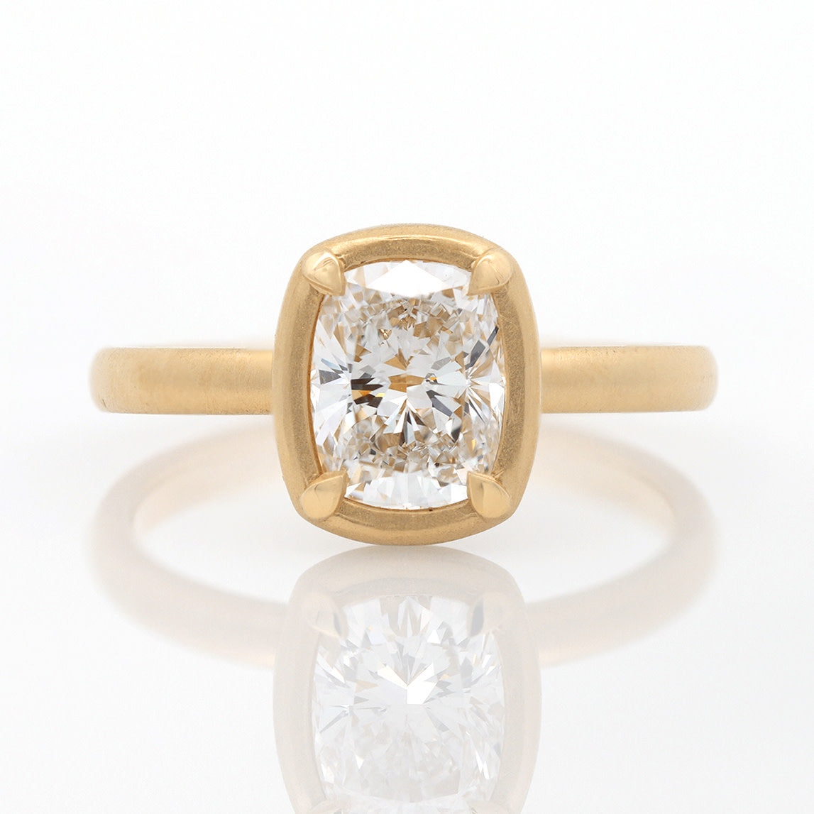 1.17ct Cushion Cut Lab Grown Diamond Engagement Ring for Women - Elegant Wedding & Proposal Jewelry Gift