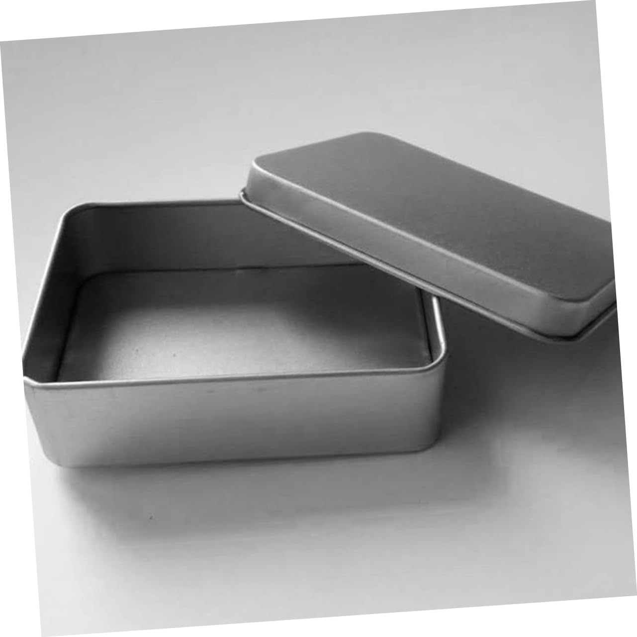 CIYODO Rectangle Tinplate Jewelry Box - Durable Storage Case for Cards, Jewelry & Small Items | Airtight Lid | Perfect for Travel, Gift Wrapping & Home Organization