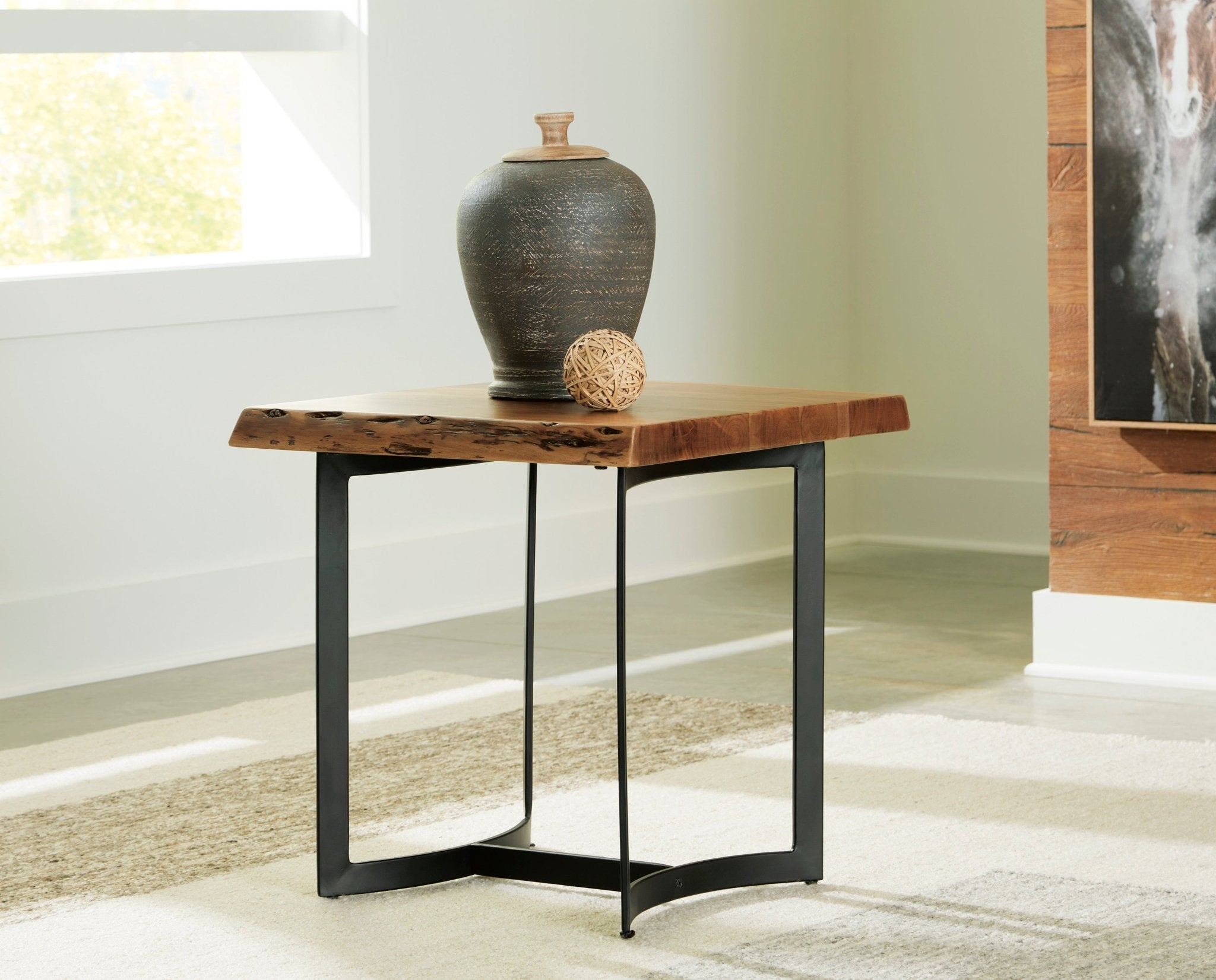 Stylish Fabron End Table - Modern Side Table for Living Room, Bedroom & Office - Perfect for Lamps, Books & Decor