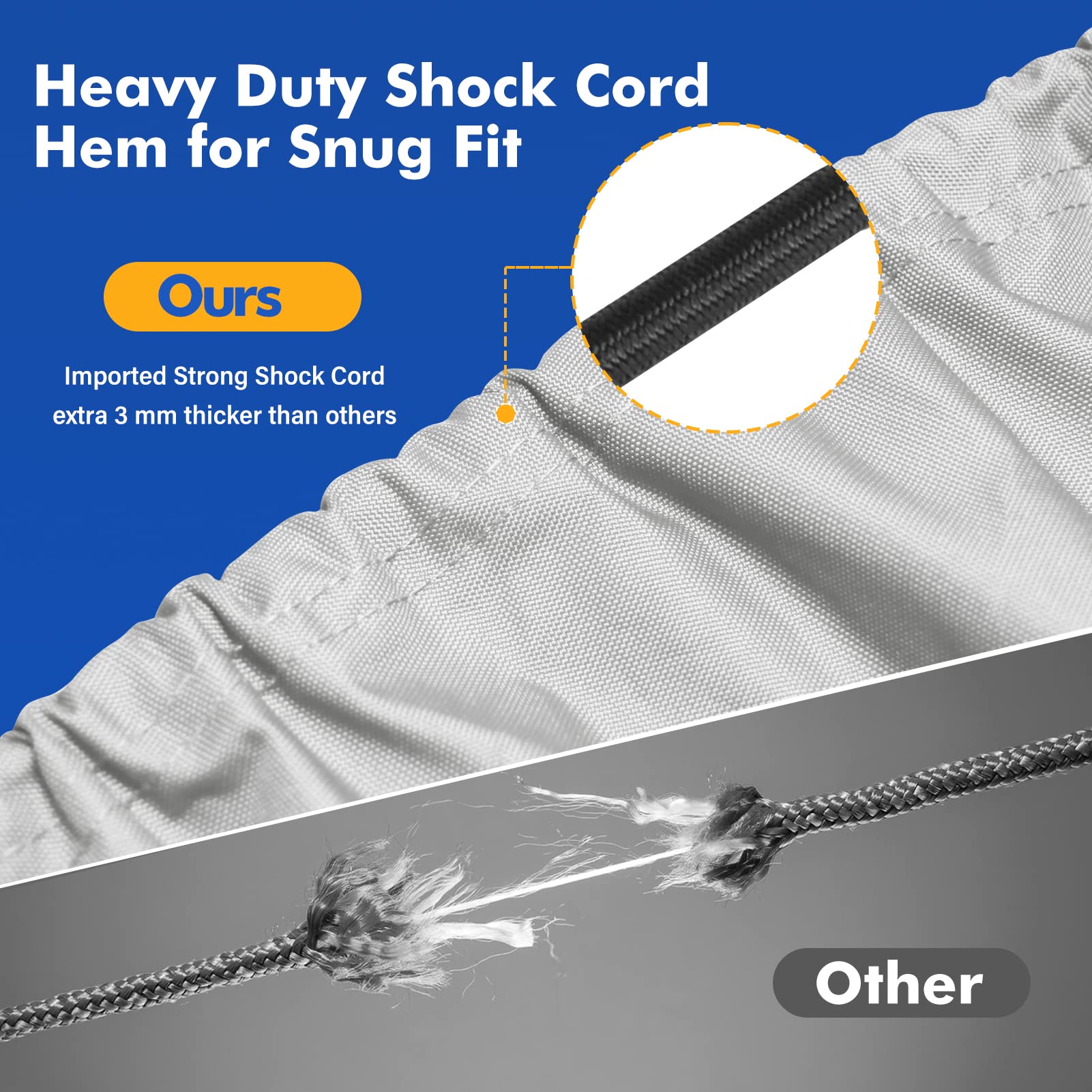 1200D Heavy Duty Jon Boat Cover 14ft - Waterproof Marine Grade Canvas for Outdoor Boating