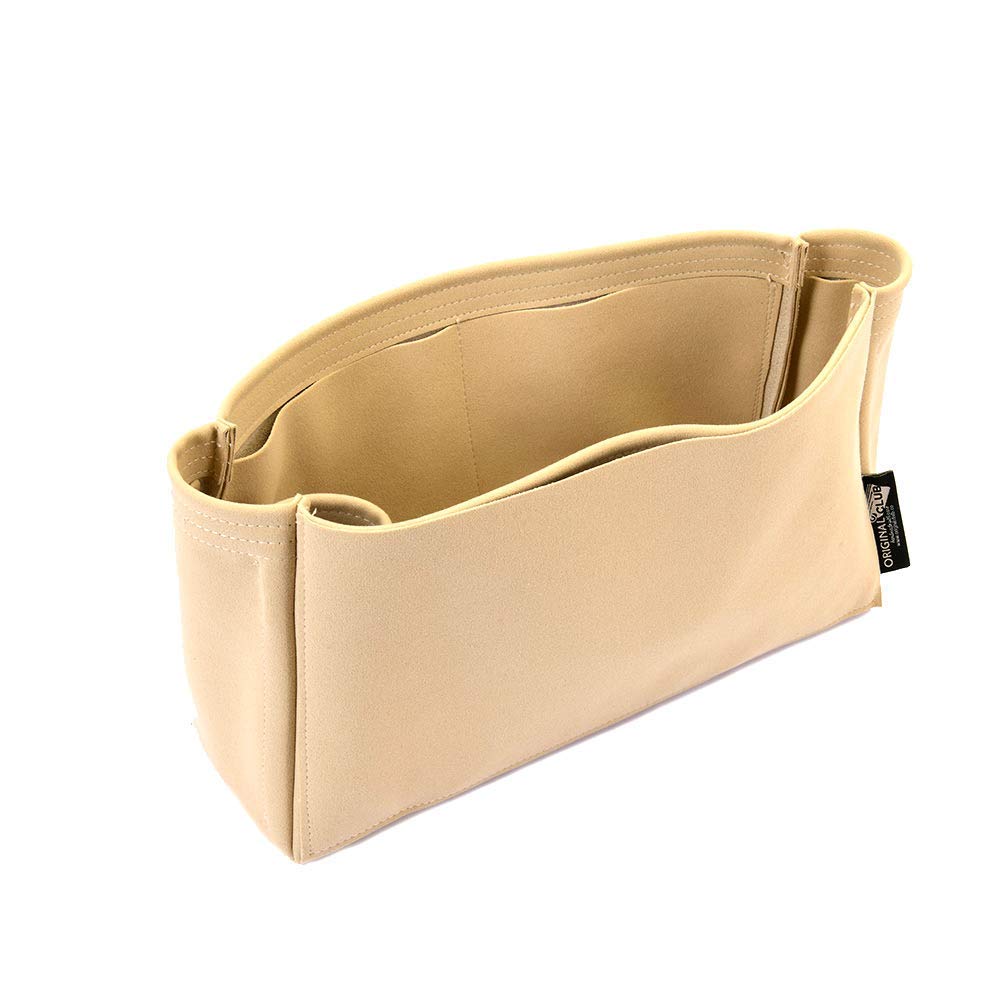 Stylish Beige Suedette Leather Bag Organizer - Compatible with Saint Laurent Shopping Tote | Perfect for Work, Travel & Everyday Use