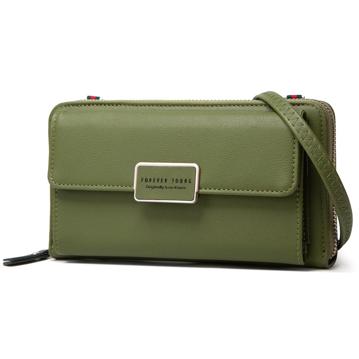 FFpaw Women's Small Crossbody Phone Bag - Leather Wallet Card Holder Purse Clutch Handbag for Everyday Use, Travel & Shopping