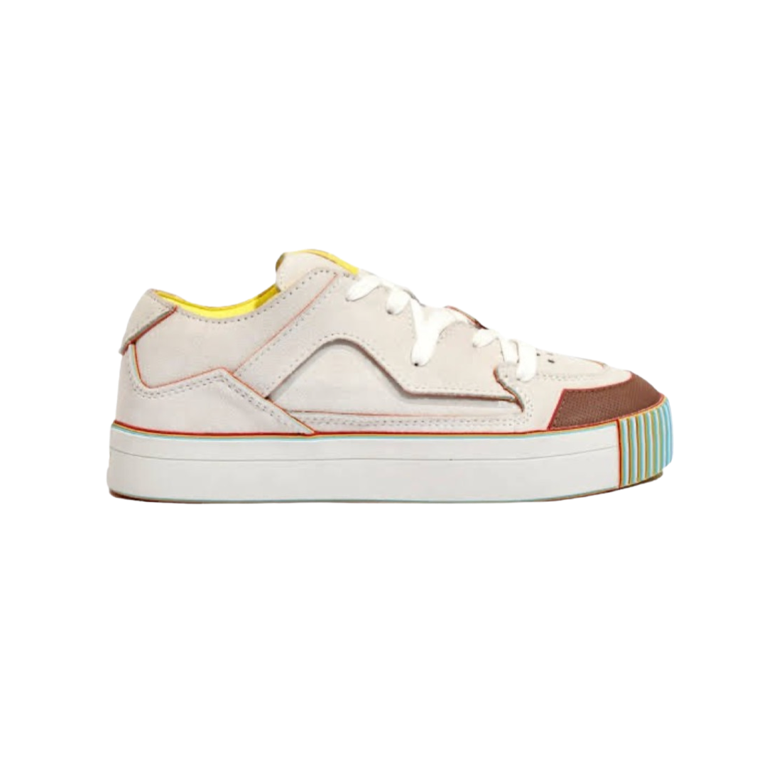 MSCHF Gobstomper Sneakers - Off White, Red, Yellow & Blue Colorway | Limited Edition Streetwear Shoes for Men & Women | Perfect for Urban Fashion, Skateboarding & Casual Wear