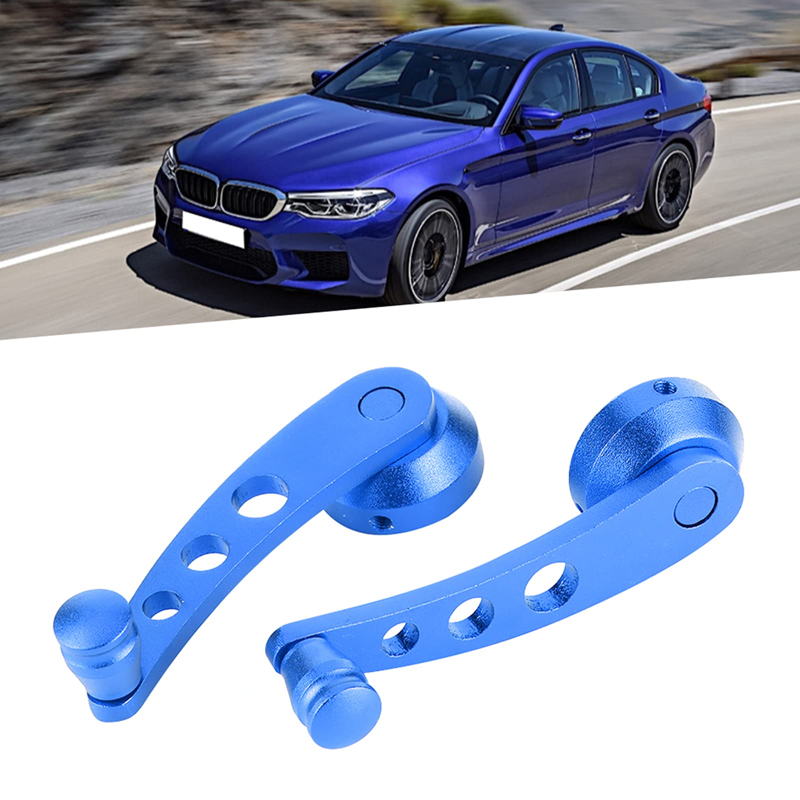 Universal Car Window Crank Handle - Aluminum Alloy Replacement Window Winder for Vehicle Glass (Green/Blue) - Perfect for Car Window Repair, Refitting & DIY Auto Maintenance