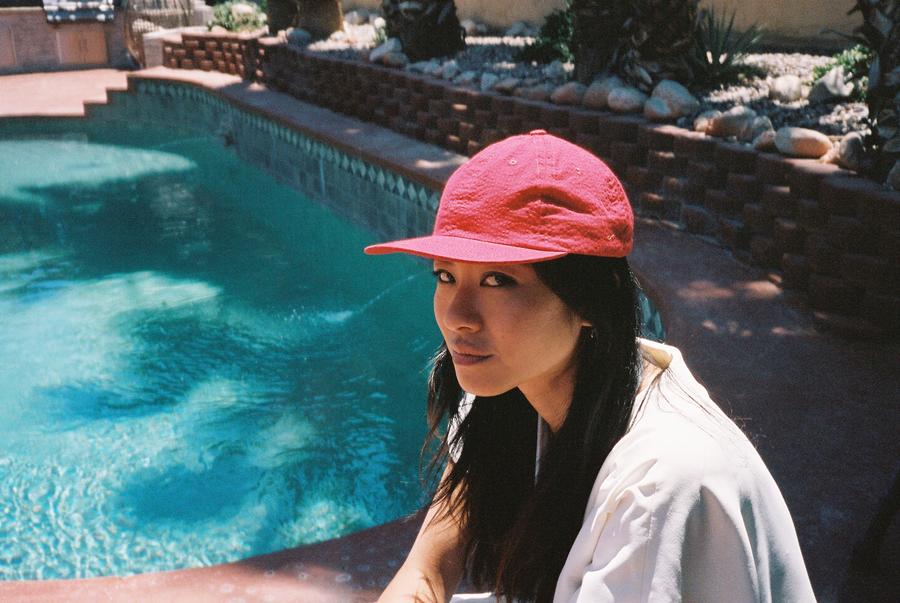 Lite Year Six Panel Seersucker Cap - Red | Lightweight Summer Hat for Men & Women | Perfect for Outdoor Activities, Beach, and Casual Wear