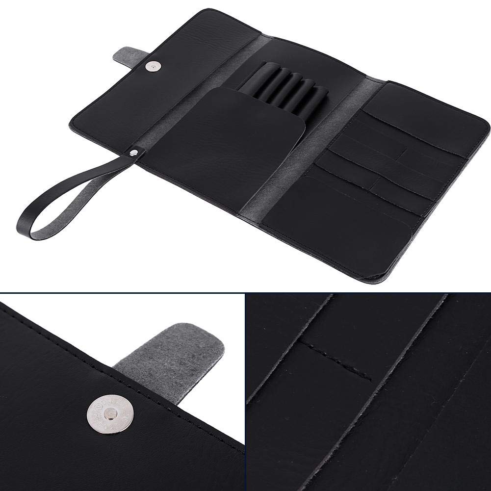 Professional Barber Salon PU Leather Hair Cutting Case - Styling Tools Holder Bag for Hairdressers | Perfect for Salon, Home & Travel Use