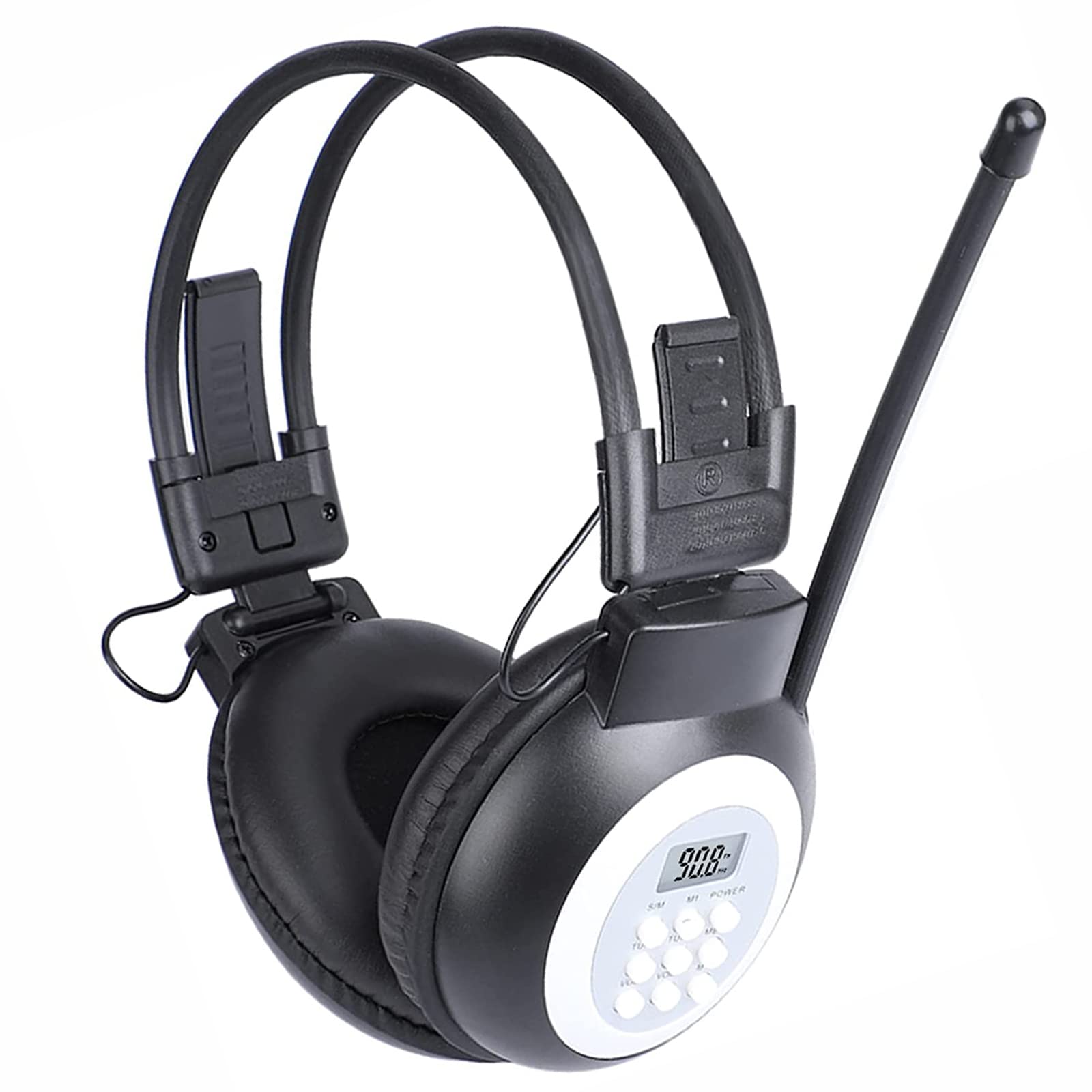 Portable FM Radio Headphones - Wireless Ear Muffs with Crystal Clear Reception, Battery Operated Personal Radio Headset for Walking, Jogging, Hiking & Outdoor Activities | Perfect for Commuting, Gym Workouts and Travel (Batteries Not Included)