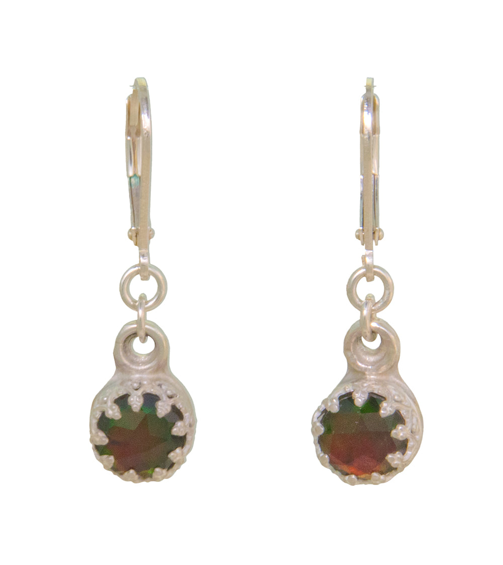 Galit Ammolite Stone Earrings – Genuine Natural Gemstone Jewelry for Women | Perfect for Parties, Weddings & Special Occasions