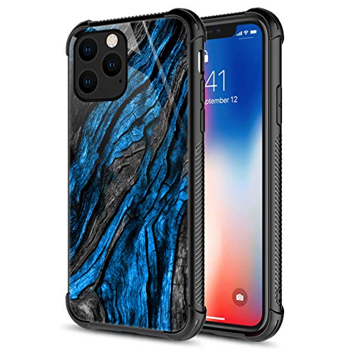 Black Blue Wood Grain