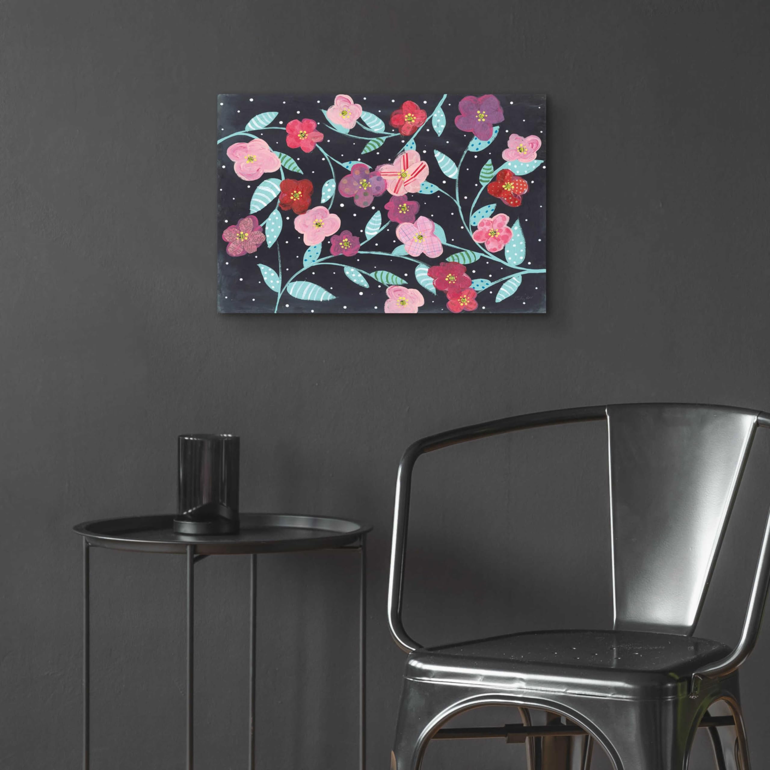 Epic Art 'Wall Flowers' by Courtney Prahl - 24x16 Inch Acrylic Glass Wall Decor - Modern Floral Painting for Living Room, Bedroom & Office Decor