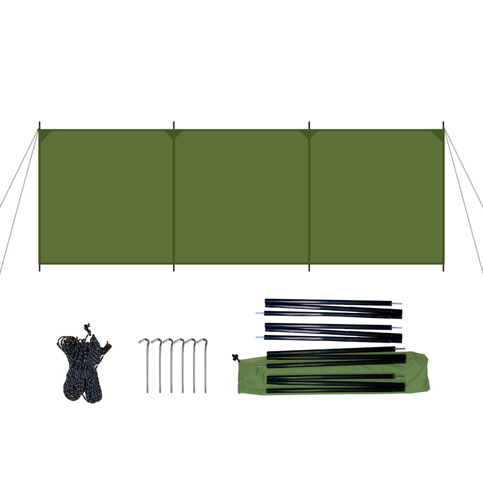 Portable Folding Camping Stove Windshield - Lightweight Outdoor Windscreen with Carrying Bag for Hiking, Backpacking & Camping Trips | Perfect for Picnics, BBQ & Emergency Cooking