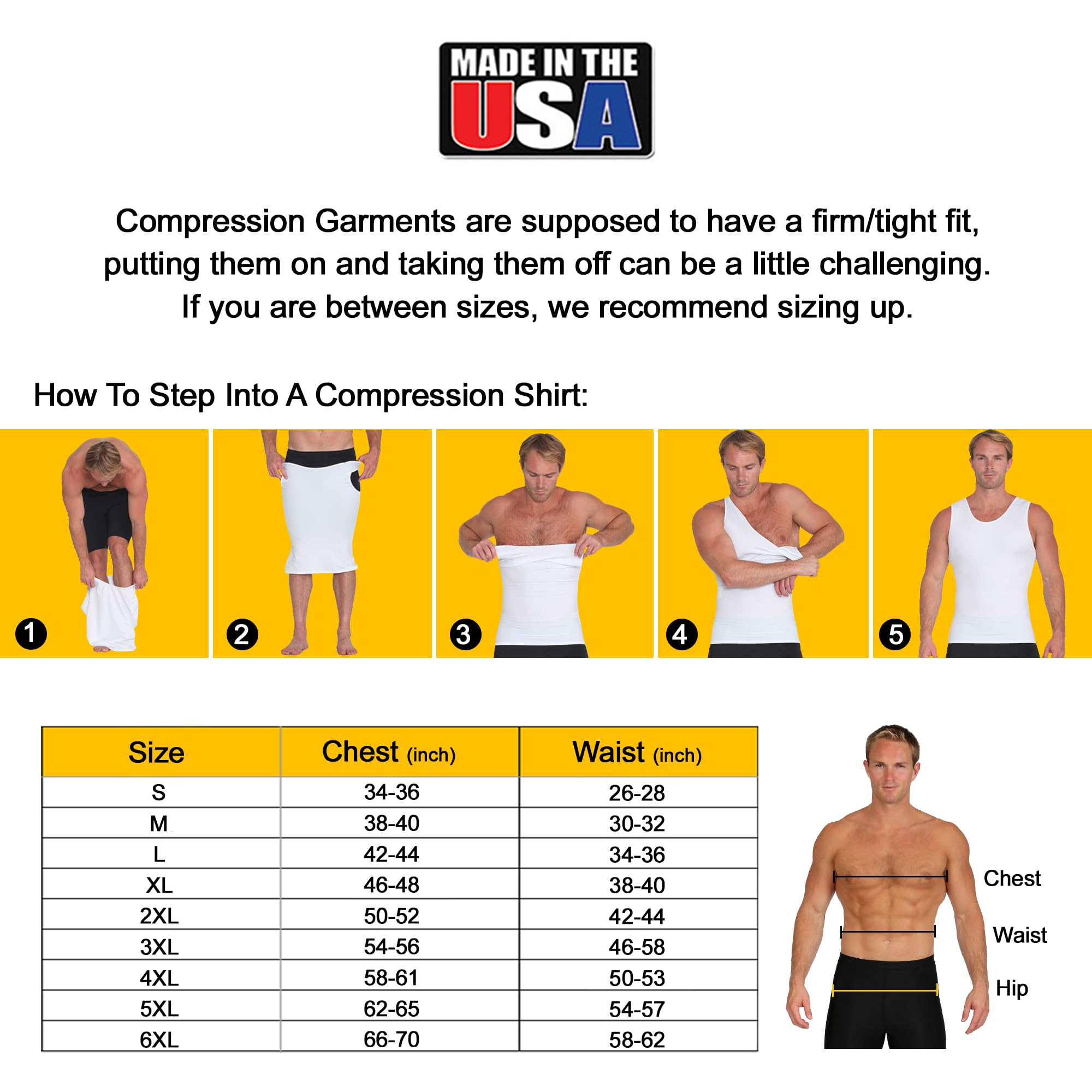 Insta Slim ISPRO Men's Slimming Muscle Tank Top - Shapewear Compression Shirt for Workout & Body Shaping | Made in USA | Gym, Running & Daily Wear