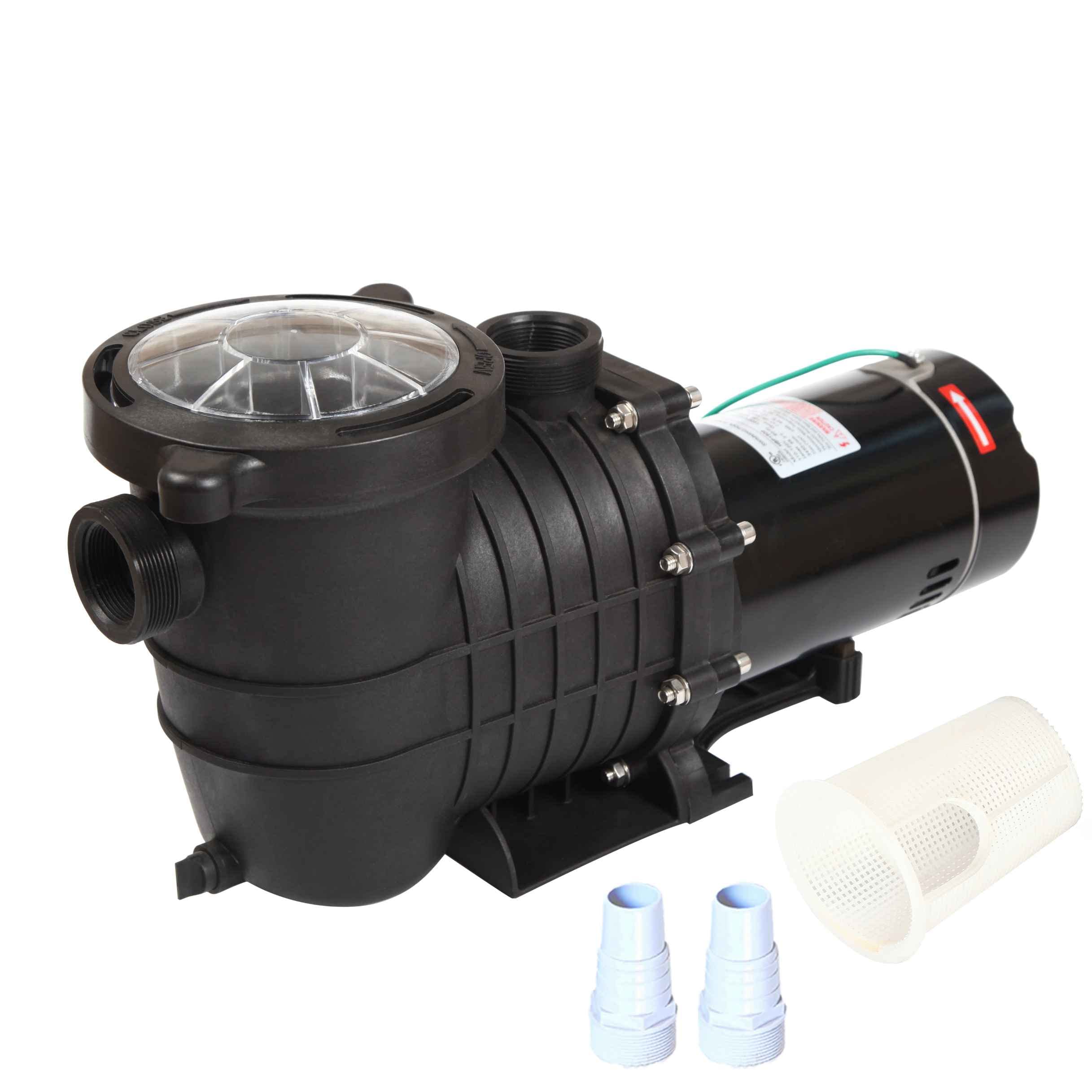 TOPWAY 2HP 110V Swimming Pool Pump - 111GPM High Flow Filter Pump for Inground & Above Ground Pools | Energy Efficient Water Circulation for Backyard, Garden & Outdoor Pool Maintenance