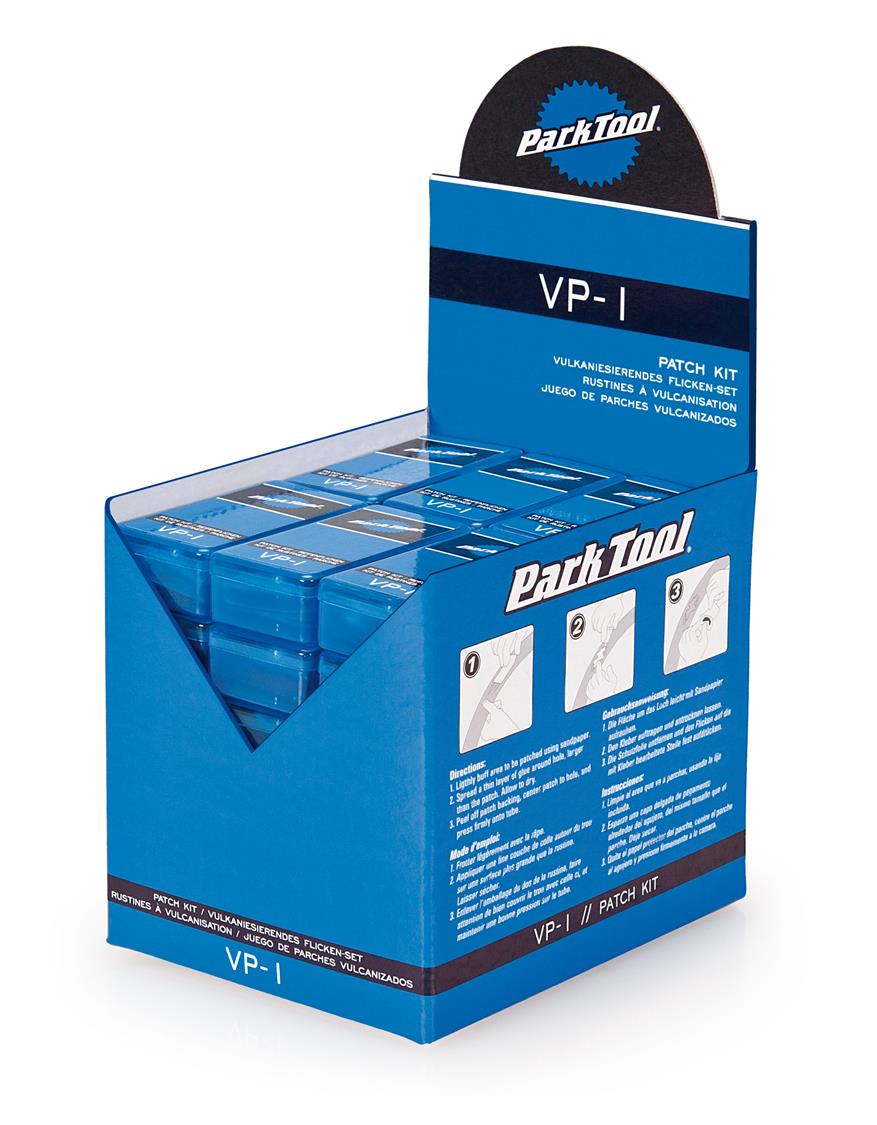 Park Tool Vulcanizing Patch Kit - High-Quality Bike Tire Repair Kit for Road & Mountain Bikes | Perfect for Emergency Punctures & On-the-Go Fixes