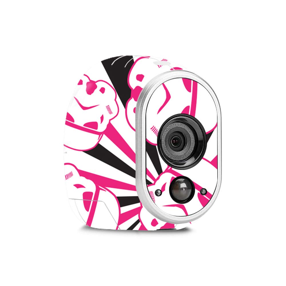 MightySkins Vinyl Decal Wrap Cover Compatible with Netgear Arlo Cameras - Pink Trooper Storm Design | Protective & Durable Skin | Easy to Apply & Remove | Made in USA | Perfect for Home Security & Outdoor Camera Protection