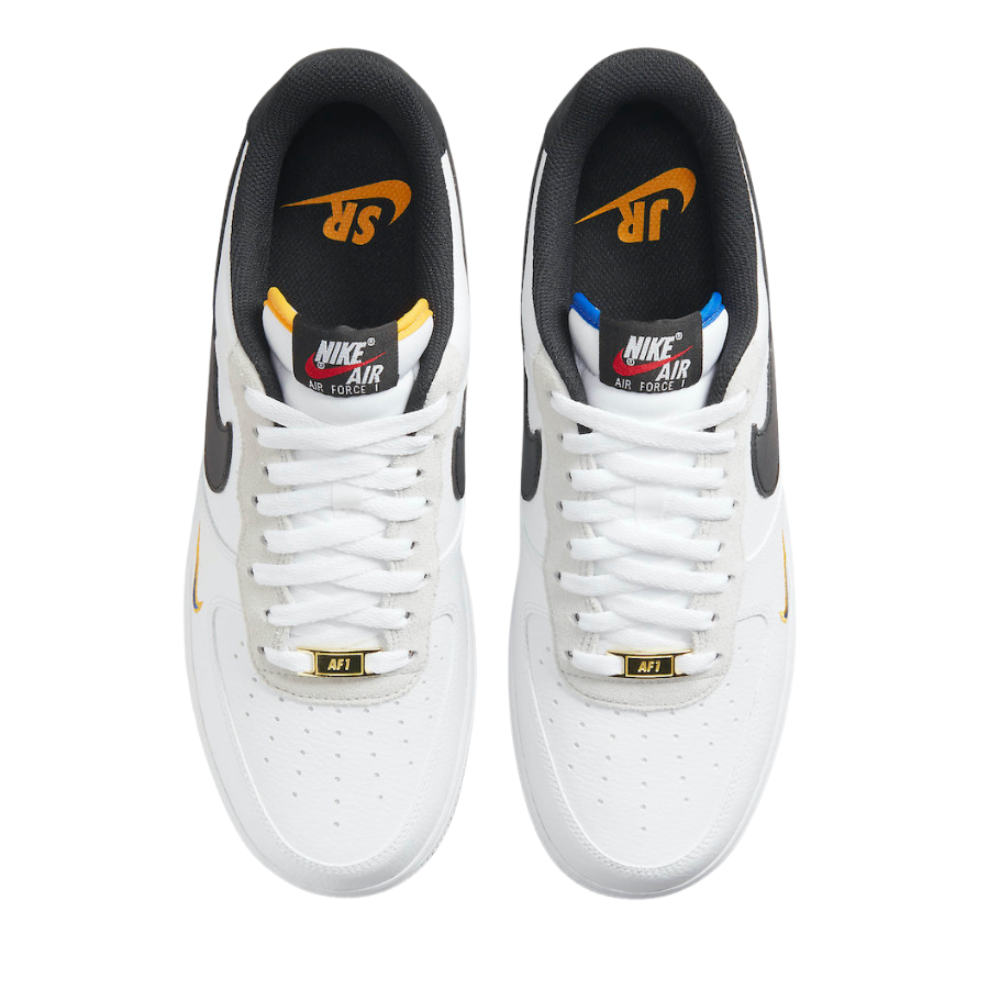 Nike Air Force 1 Low Ken Griffey Jr. & Sr. Swingman Sneakers - White/Lyon Blue/University Gold/Black | Retro Basketball Shoes for Men, Casual Streetwear & Sports Fashion